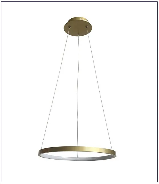 Produkt Złota lampa wisząca w kształcie ringu 40 cm - V083-Interis