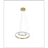 Złota aluminiowa potrójna lampa wisząca LED V082-Monati