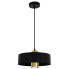 Czarna metalowa lampa wisząca w stylu loft A275-Akis