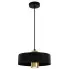 Czarna metalowa lampa wisząca w stylu loft A275-Akis