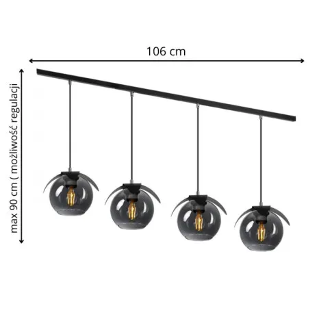 Wymiary lampy A301-Hita