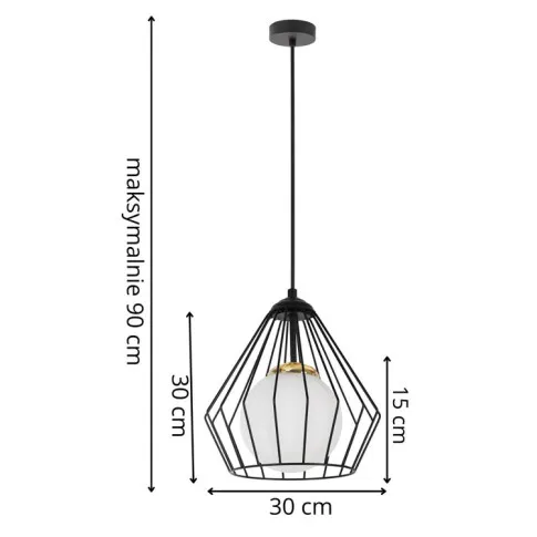 Wymiary lampy A285-Okri