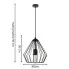 Wymiary lampy A288-Okri