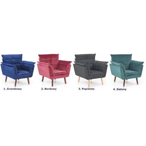 Szczegółowe zdjęcie nr 4 produktu Fotel wypoczynkowy do salonu Hygia - popielaty