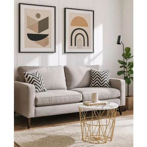 Wizualizacja biało- złotego kawowego Koleno