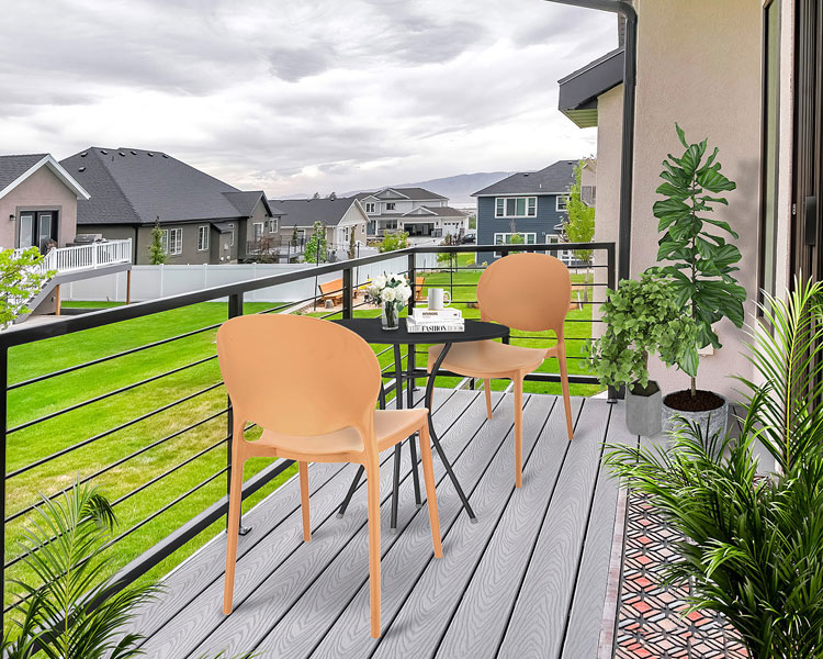 Zestaw nowoczesnych mebli tarasowych dla dwóch osób Sotto