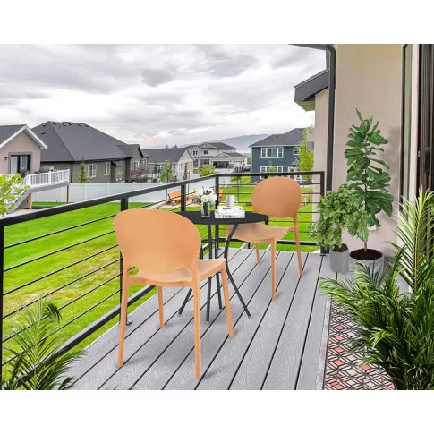 Wizualizacja z wykorzystaniem czarno bezowych mebli Izis