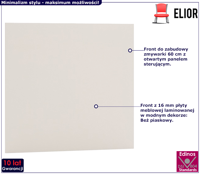 Front do zmywarki 60 cm Bixor 22X