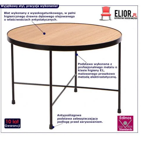 Fotografia Stolik kawowy Lazira 2X - dąb z kategorii Inne stoliki kawowe