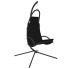 Czarny nowoczesny fotel wiszący do ogrodu - Orix