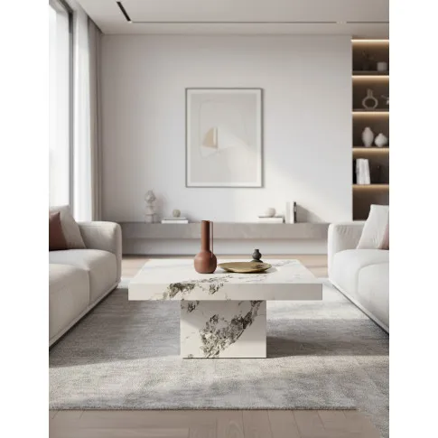 Wizualizacja stolik Parvat biały