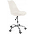 białe krzesło obrotowe z poduszka Fosi 3X