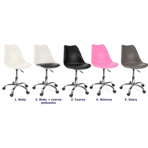 kolory młodzieżowego obrotowego krzesła do biurka Fosi 3X
