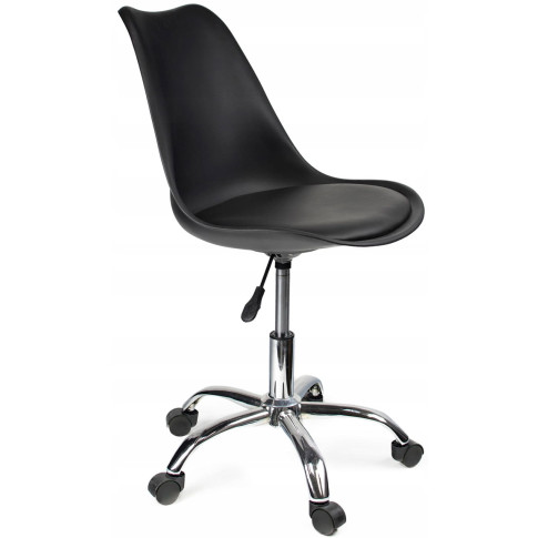 czarne krzesło obrotowe do komputera Fosi 3X