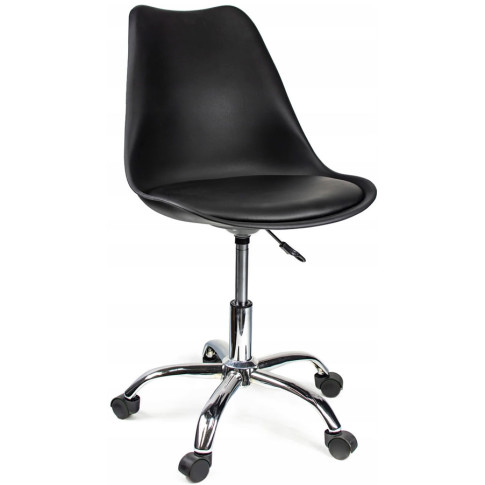 czarne nowoczesne krzesło obrotowe do pracowni Fosi 3X