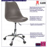 infografika szarego krzesla obrotowego z poduszka fosi 3x