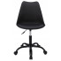 czarne krzesło obrotowe do biurka z poduszką Fosi 4X
