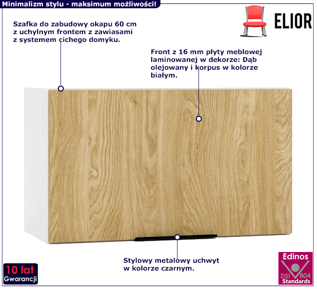 Okapowa szafka kuchenna 60 cm Bixor 29X