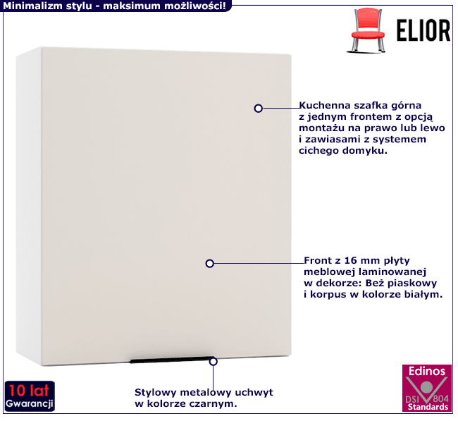 Górna szafka kuchenna 60 cm Bixor 30X