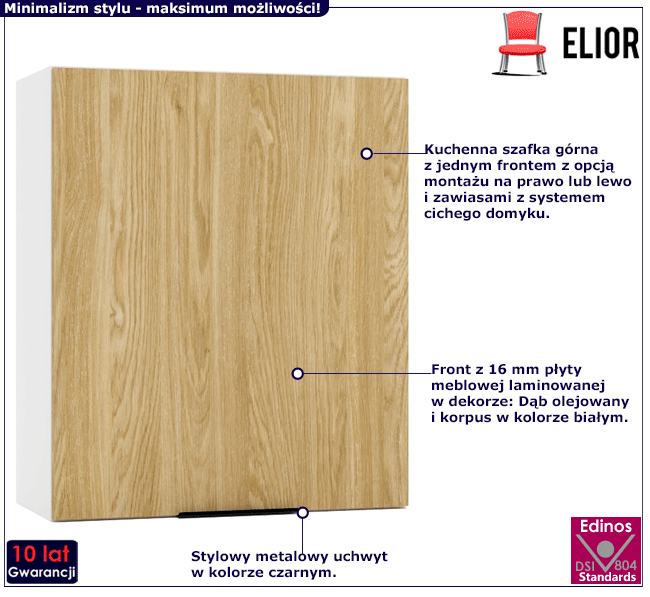 Górna szafka kuchenna 60 cm Bixor 30X