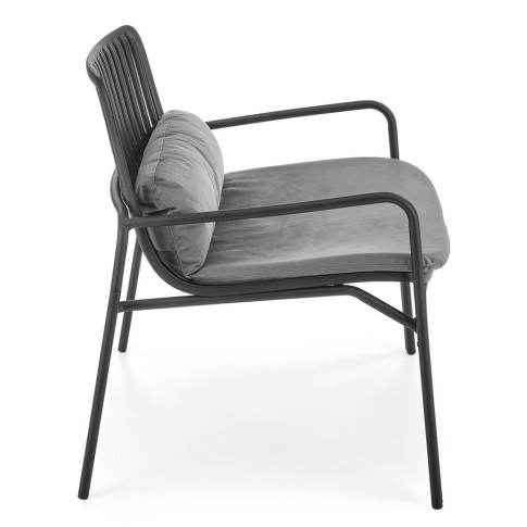 Czarne nowoczesne krzesło Pefo