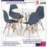 infografika kompletu stół z 4 krzesłami Osato 5X