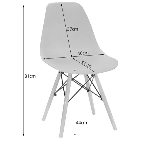 wymiary krzesła w zestawie Osato 5X