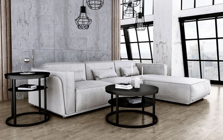 Wizualizacja stolika kawowego Melkor 4X czarny