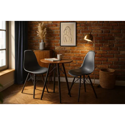 Zestaw stół kuchenny jesion 60 cm z 2 krzesłami   Nadikos 3X 2 kolory