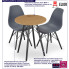infografika nowoczesnego stołu z 2 krzesłami dąb zestaw Osato 3X
