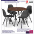 infografika kompletu stół jesion z 4 skandynawskimi krzesłami Osato 5X