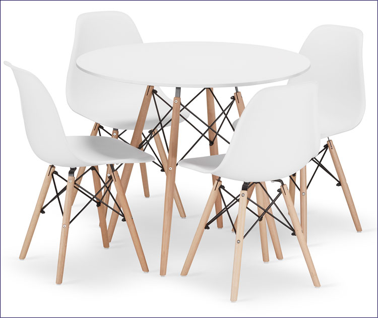 Zestaw kuchenny stół z 4 krzesłami Osato 6X