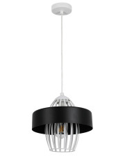 Biało-czarna druciana lampa wisząca - A308-Hewa
