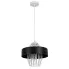 Czarno biała industrialna lampa wisząca A308-Hewa