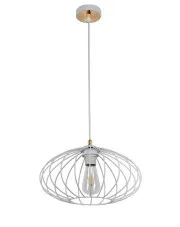 Biała druciana lampa wisząca w stylu loft - A309-Hesa