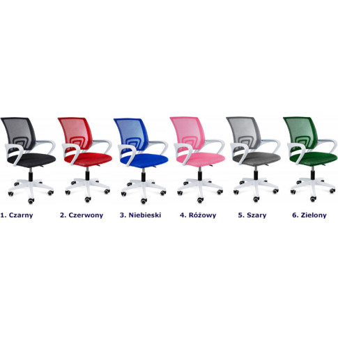 kolory komputerowego krzesła obrotowego Azon 3X