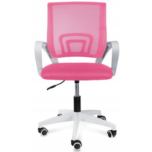 młodzieżowy obrotowy różowy fotel do biurka Azon 3X