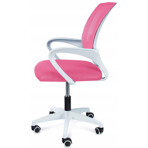 różowe krzesło obrotowe do komputera Azon 3X
