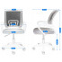 wymiary krzesła obrotowego ergonomicznego Azon 3X