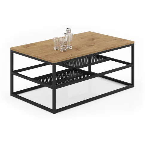 Stolik Furios 4X dąb lancelot czarny