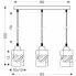 industrialna lampa wisząca 3 zwisy regulacja Z025-Jetra