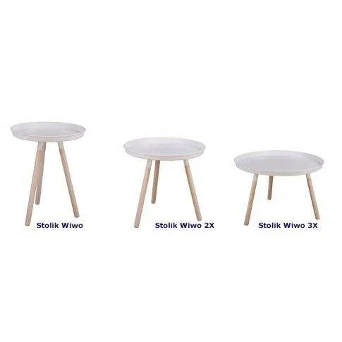 Szczegółowe zdjęcie nr 5 produktu Stolik kawowy Elgros - biały