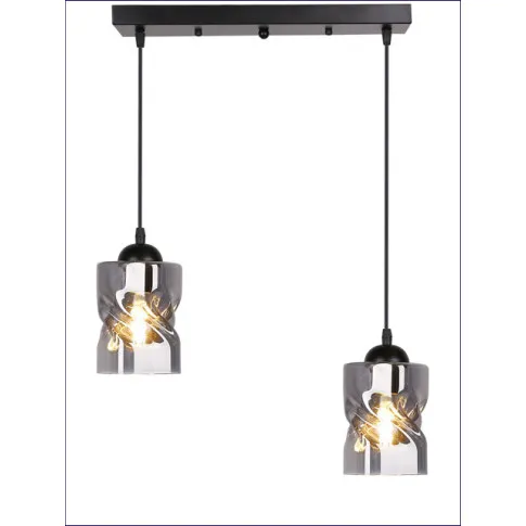 lampa wisząca klosz dymiony 2 zwisy Z024-Jetra