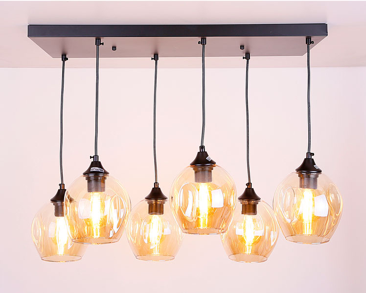 Lampa wisząca z 6 kloszami G527-Lunari