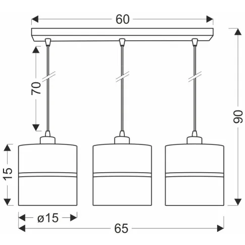 czarna lampa wiszaca 3 zwisy abazirowa glamour z037 reso