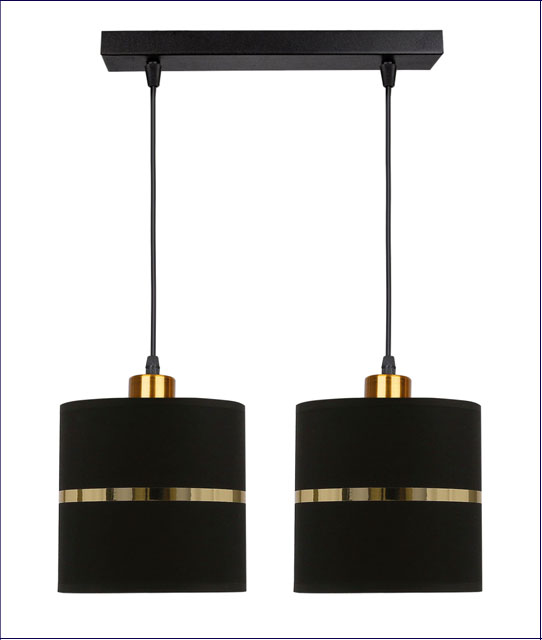 Podwójna lampa abażurowa wisząca w stylu glamour Z036-Reso