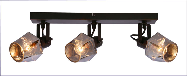 Lampa sufitowa z 3 regulowanymi kloszami I531-Levana