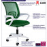 infografika zielonego ergonomicznego fotela do biurka Azon 3X