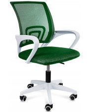Zielone ergonomiczne krzesło obrotowe z regulacją - Azon 3X