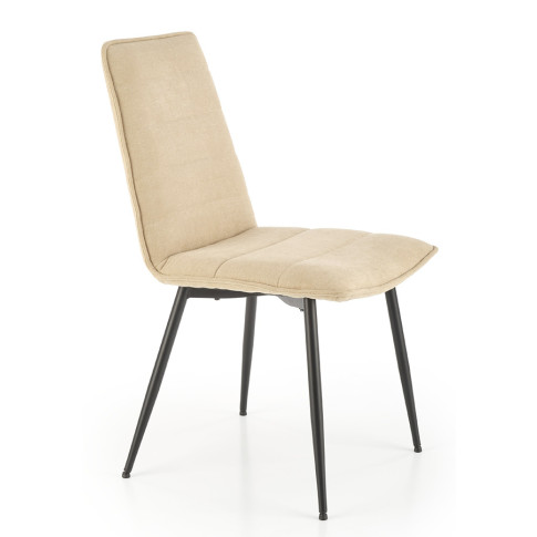 Bezowe tapicerowane krzesło Zifo